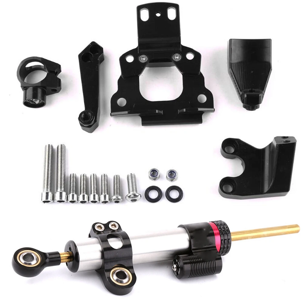 

CNC Aluminum Motorbike Adjustable Motorcycles Steering Stabilize Damper Bracket Mount Kit for Kawasaki Z650 2017-2018 2017 2018