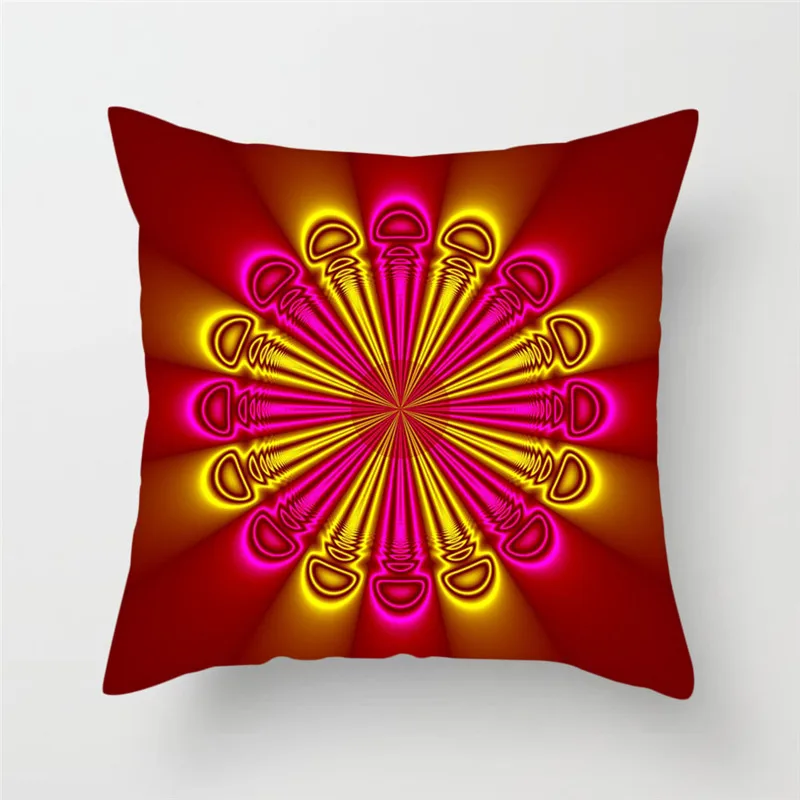

Fuwatacchi Geometric Cushion Cover Cosmic Exploration Pillow Cover For Home Room Car Sofa Decorative Black Pillowcase 45cm*45cm