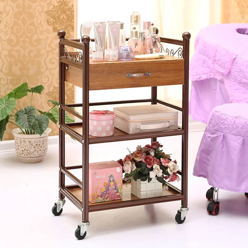 Тележки для салона красоты стойка в европейском стиле с выдвижными ящиками