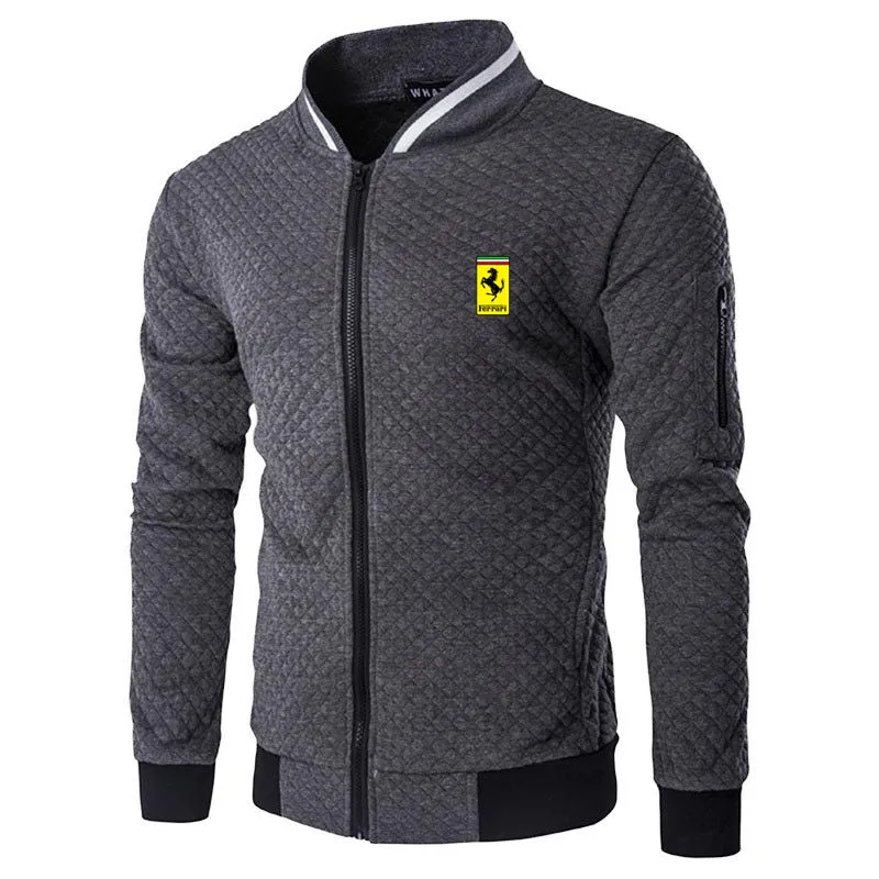 

2021 New Men Sets Fashion Sporting logo Brand Printing Zipper hoodie Sweatshirt Mens Clothing Slim Tracksuit coats