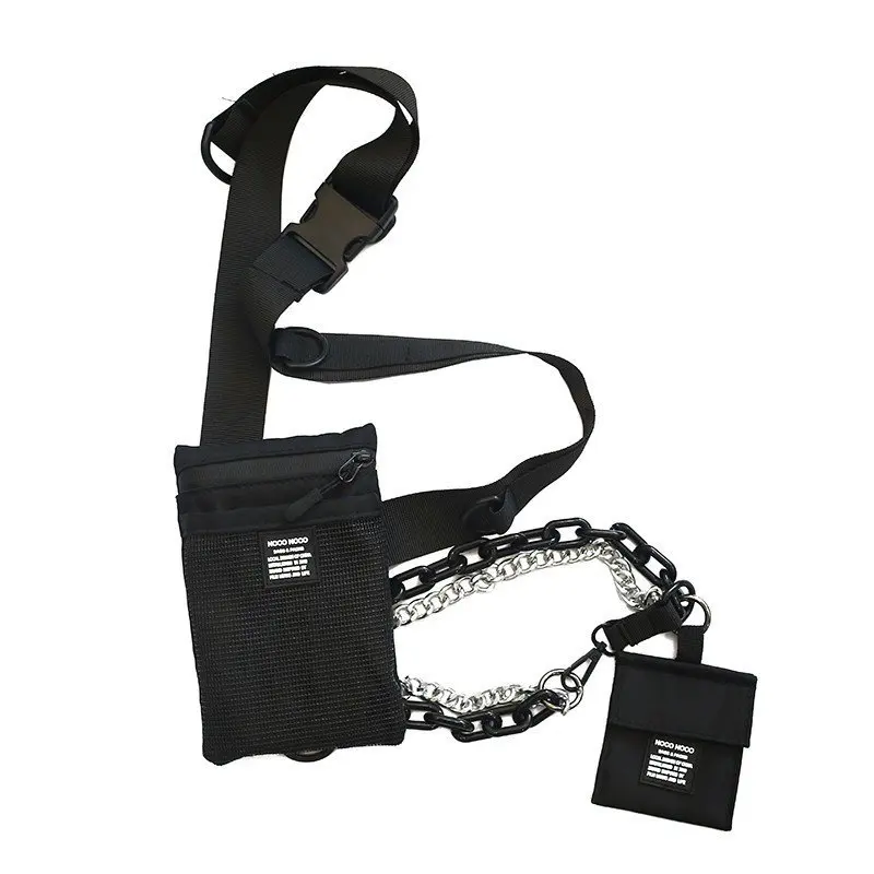 

Hip Hop Tactical Bag Men Belt Pack Nylon Sports Unisex Chest Bag Street Style Tactical Package Crossbody Pouch Men Waist Bags