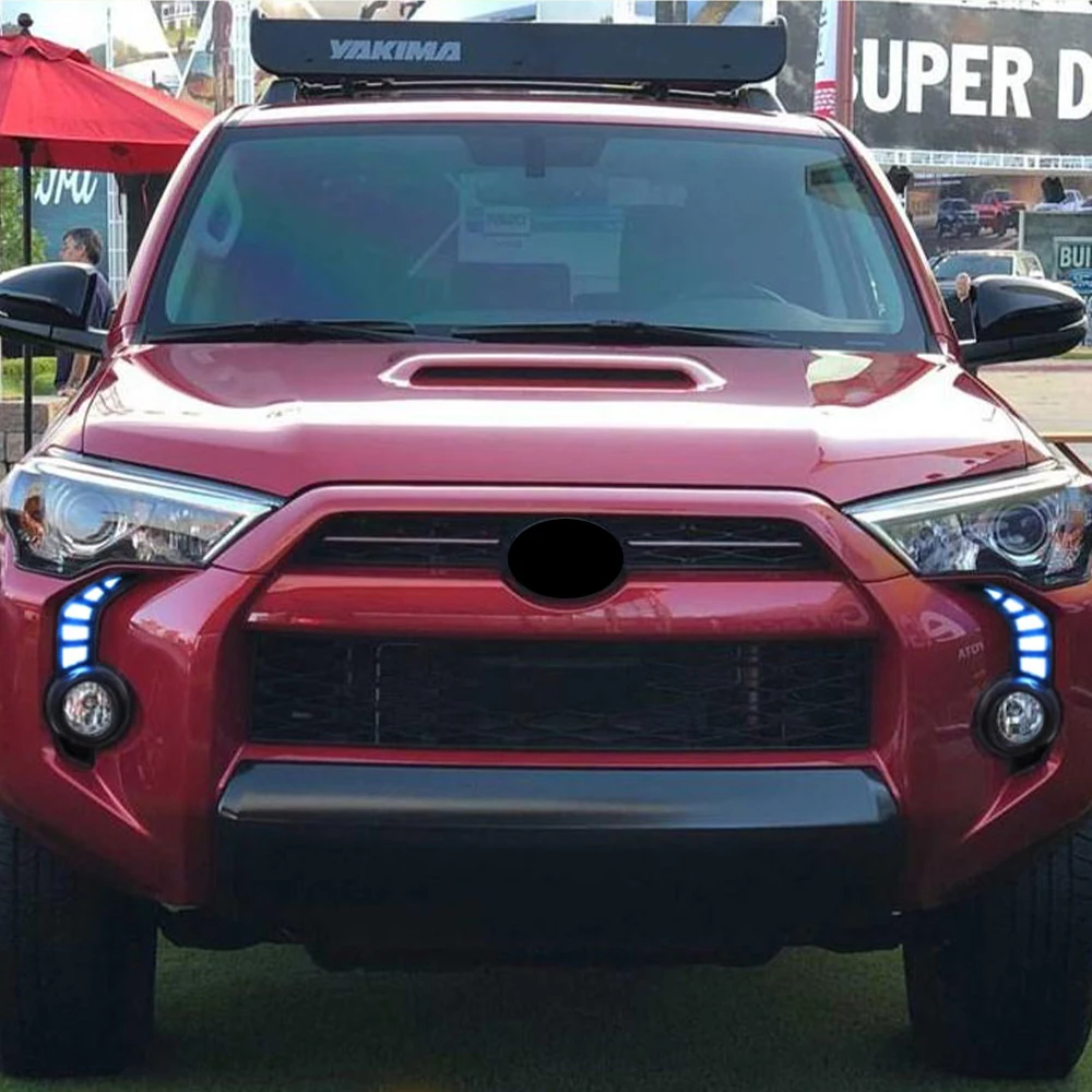 Автомобильная проблесковая 2 шт. Светодиодный дневной светильник для Toyota 4runner 2014