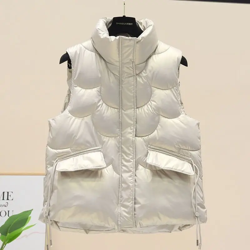 Хлопковый водонепроницаемый жилет для женщин Зимний новый Европейский с