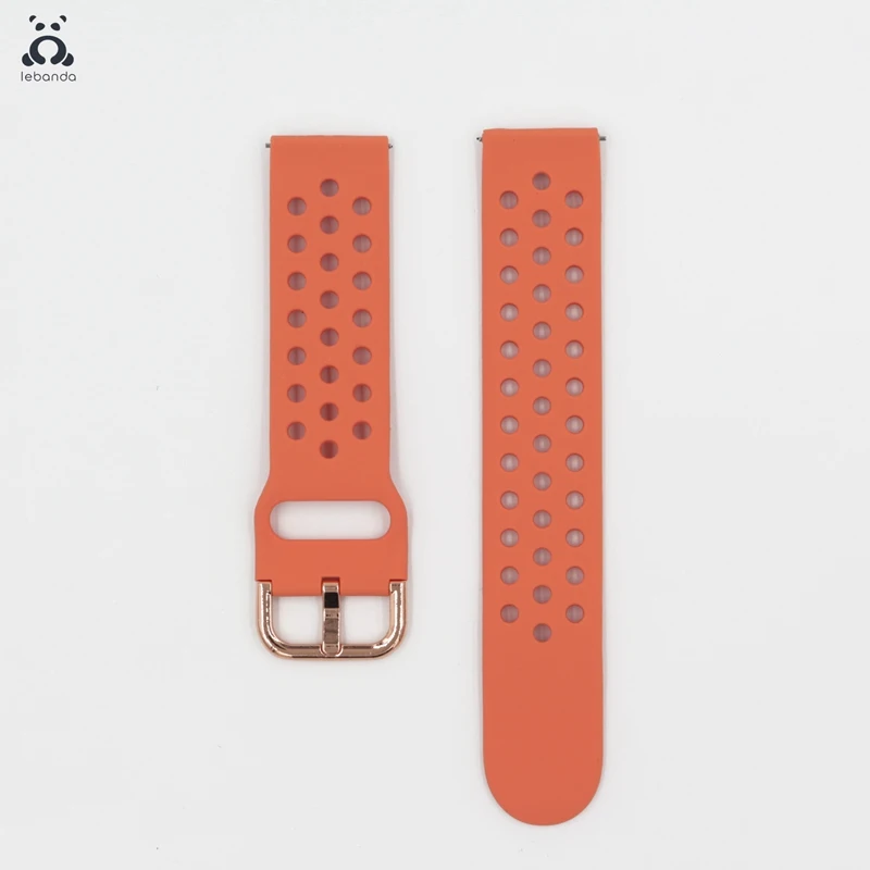 Pink Lebanda спортивный ремешок для смарт-часов Galaxy Watch Active/42/46 мм, ремешок для HUAWEI GT силиконовый ремешок из мягкой дышащей ткани замена 20 мм/22 мм - Цвет ремешка: Pink