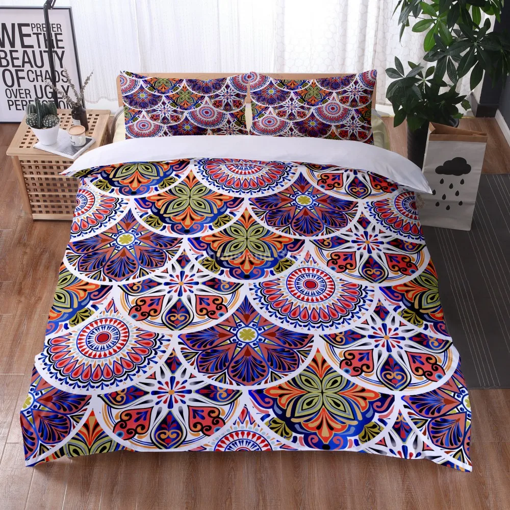 

Mandala Colorful 3D Print Comforter Bedding Set Bohemia Style Duvet Cover Sets Pillowcase Twin Full Queen King Size Home Textile