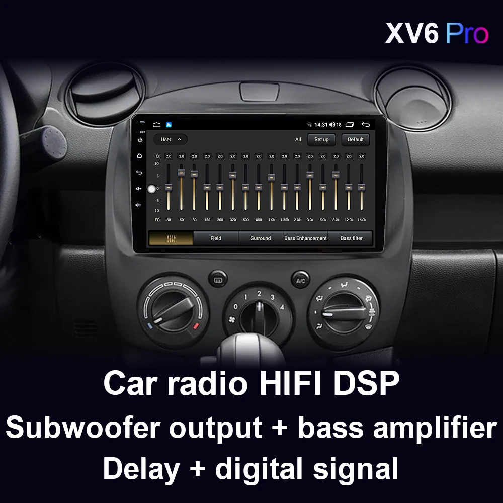 Автомобильный радиоприемник XIMA XV6 Pro 2 Din Android 10 беспроводной Carplay мультимедийный