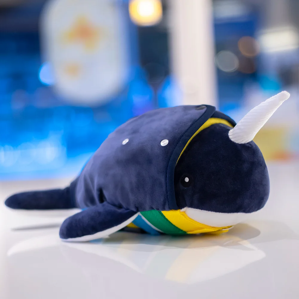 Новинка 30 см плюшевая игрушка морское животное голубой кавайный КИТ мягкая