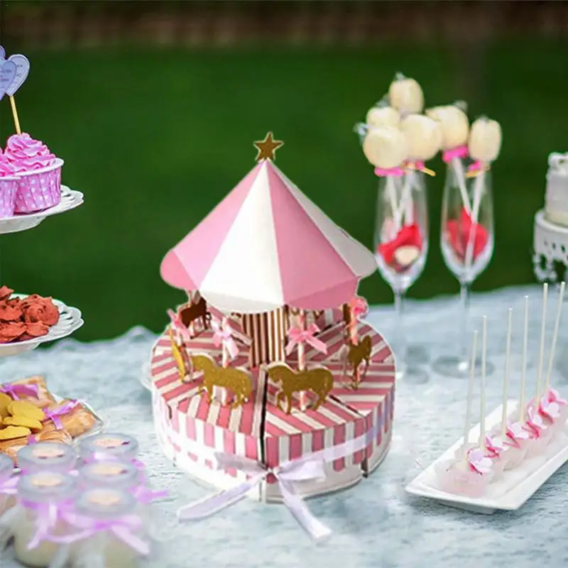 Романтическая карусельная коробка конфет элегантная и красивая креативная