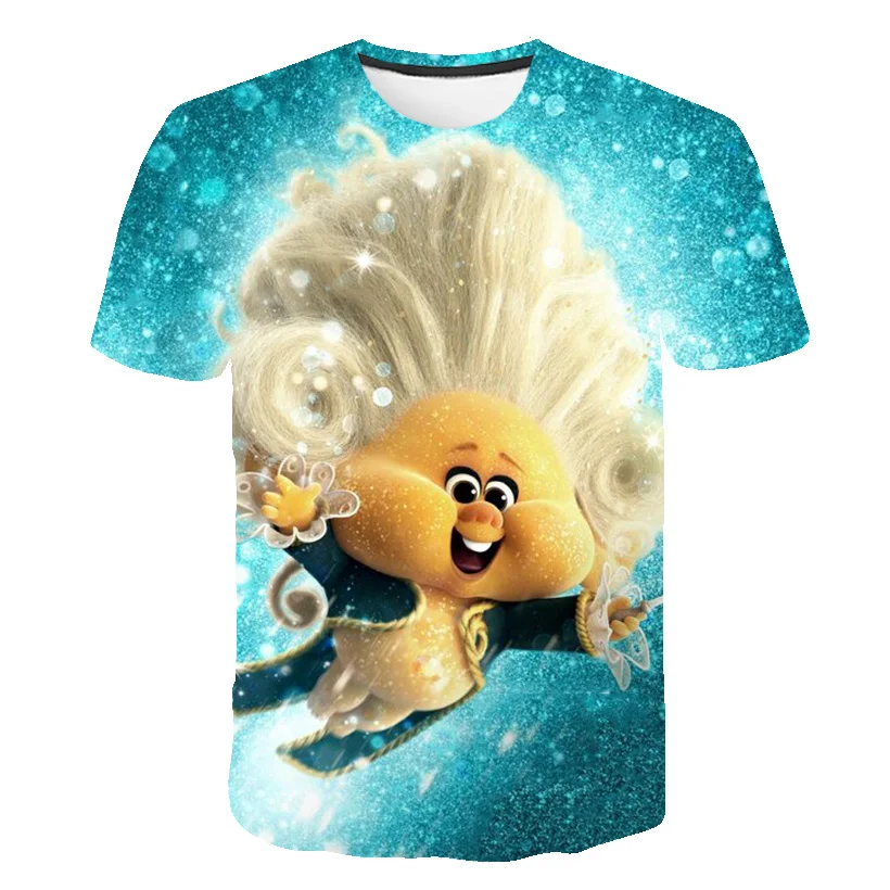 

Trolls t-shirts for boys Girls Unisex Tops 3D Print Cute Cartoon Tee Kids Clothes Funny Short Sleeve Summer Casual tops 4-14T