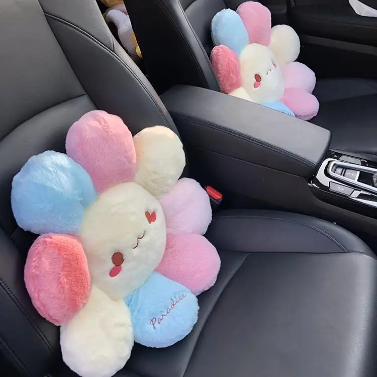 

Car Seat Cushion Waist Cushion Lovely a Pair of Cartoon Female Waist Pillow Car Waist by the Waist Back Support Car Accessories
