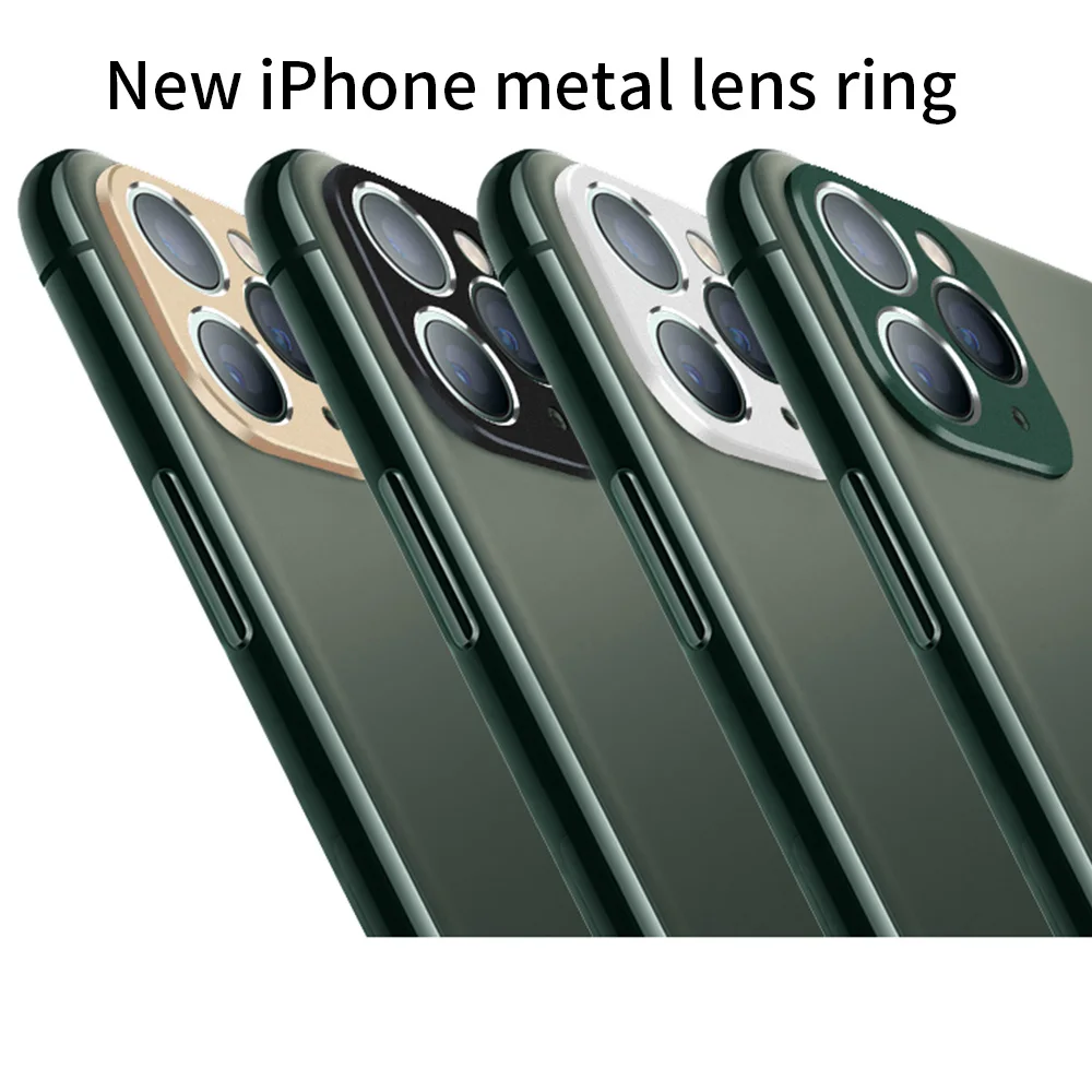 Защита объектива камеры для iPhone 11 Pro Max металлическое защитное кольцо 11Pro Задний