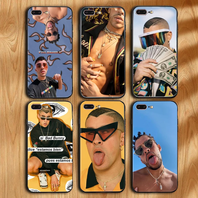 Yo Perreo Sola Bad Bunny черный чехол для телефона iPhone X XS Max XR 11 Pro Чехол с рисунком