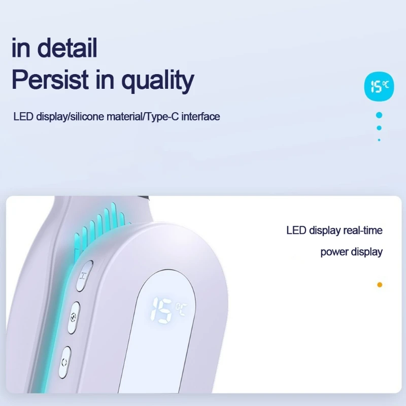 

Hanging Neck Portable Fan Headphone Design Rechargeable Hand Free Bladeless USB Wearable Neckband Mobile Air Conditioner