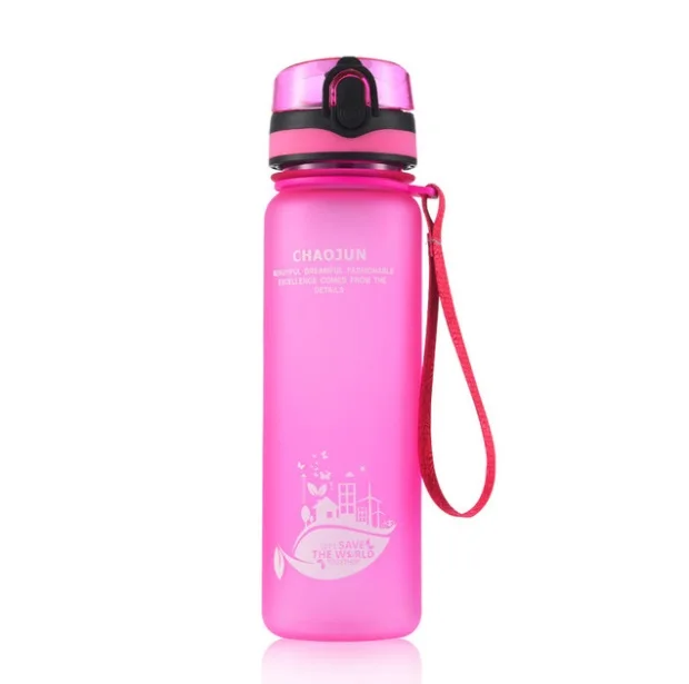 Pink Тритан бутылка для воды подарок не содержит БФА; напитки Бутылка герметичный Спорт Путешествия Протеин шейкер на открытом воздухе моя бутылка для питьевой воды - Цвет: Pink
