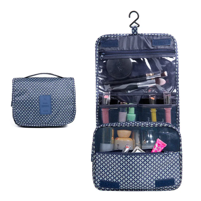 Snailhouse Korean Version Hook Wash Bag Printed Travel Accessories Bags Oxford Cloth Cosmetics Storage Home Organizers | Дом и сад