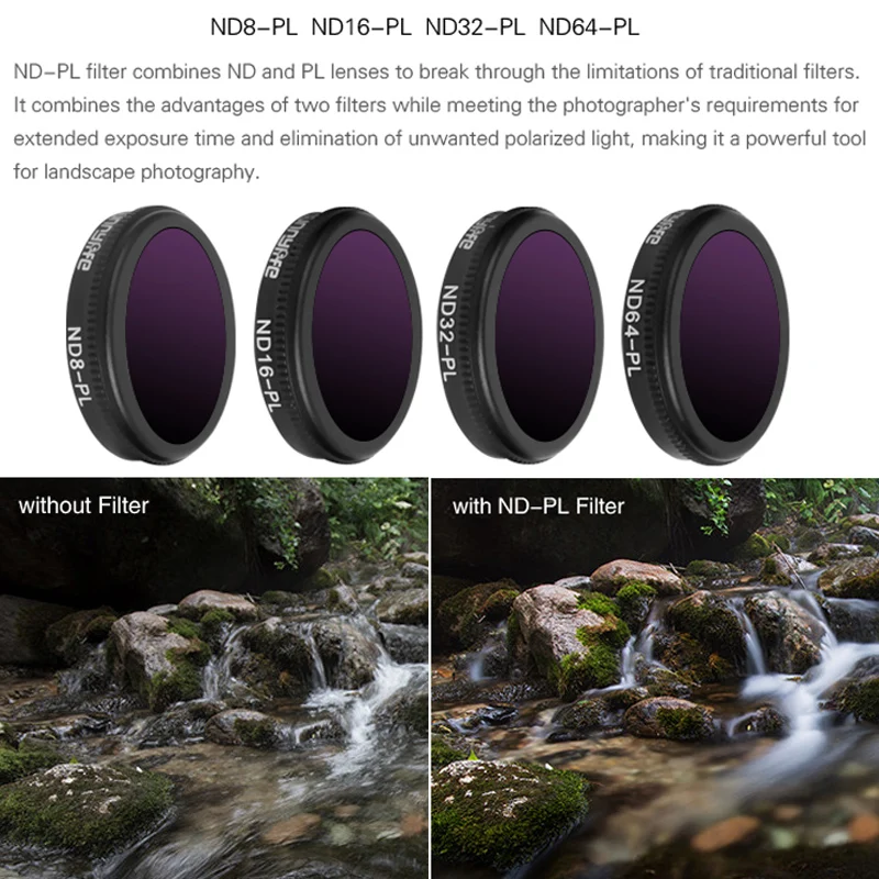 Фильтр для дрона UV CPL ND8/ND16/ND32 ND64 PL нейтральная плотность поляризационные фильтры