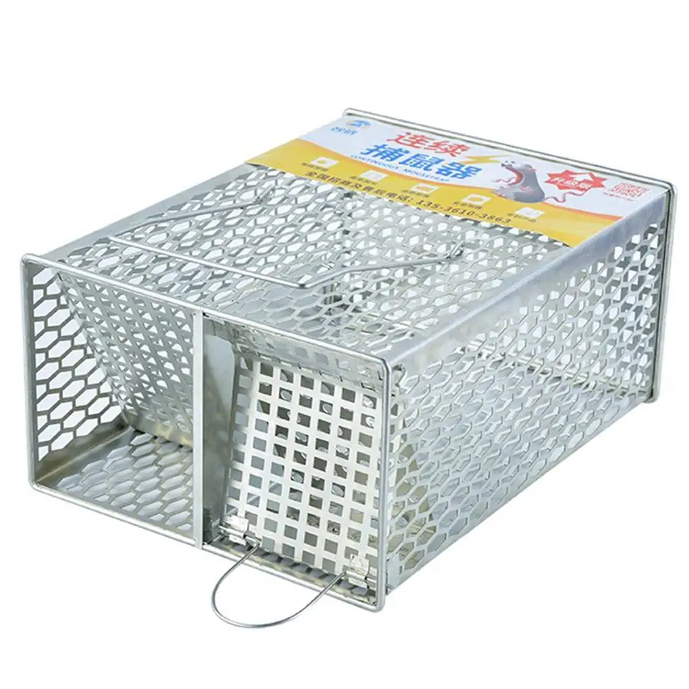 Большой Мышь клетка многоразовые автоматический ловушка супер прочная для мыши