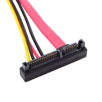 chenyang sata iii 3 0 715 22 pin sata male up angled to female data power extension cable 30cm