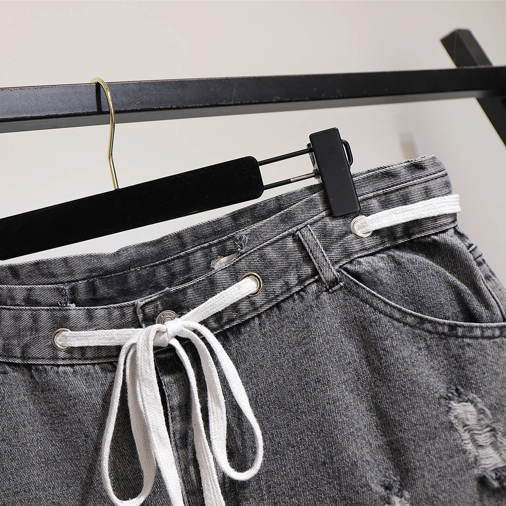 300 очень большое женское платье новые стильные весенне-летние джинсовые шорты