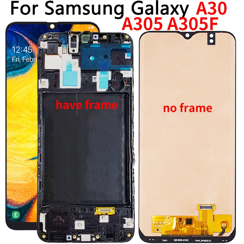 Incell amoled6.4 ''оригинальный дигитайзер сенсорного экрана в сборе для Samsung Galaxy A30 A305