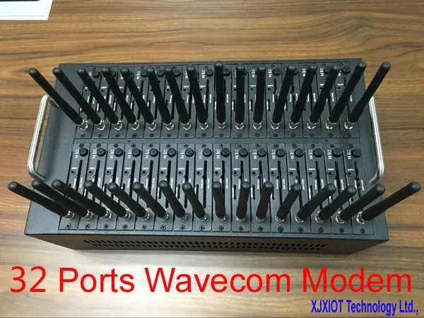 Модуль xjx Wavecom Q2303 модем с 32 sim картами сменная система перезарядки USSD STK