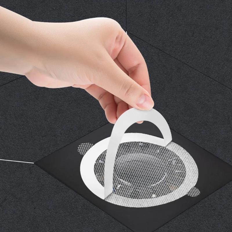 25 Pcs Bathroom Disposable Drain Hair Catcher Shower Mesh Adhesive Stickers Kitchen Sink Filter | Строительство и ремонт