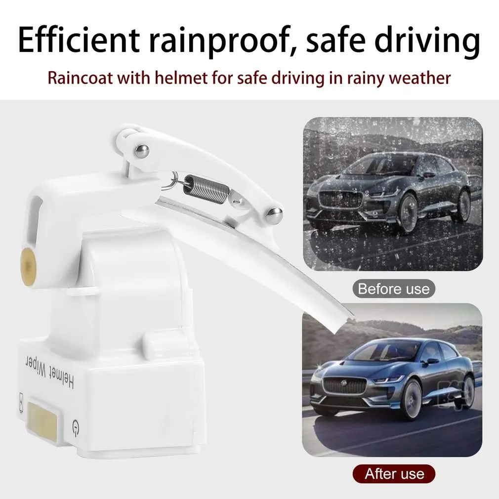 

Motorcycle Helmet Wiper Lightweight Durable Electric Car Helmet Wiper Flexible Safe Motorcycle Helmet Wiper Durable Dropship