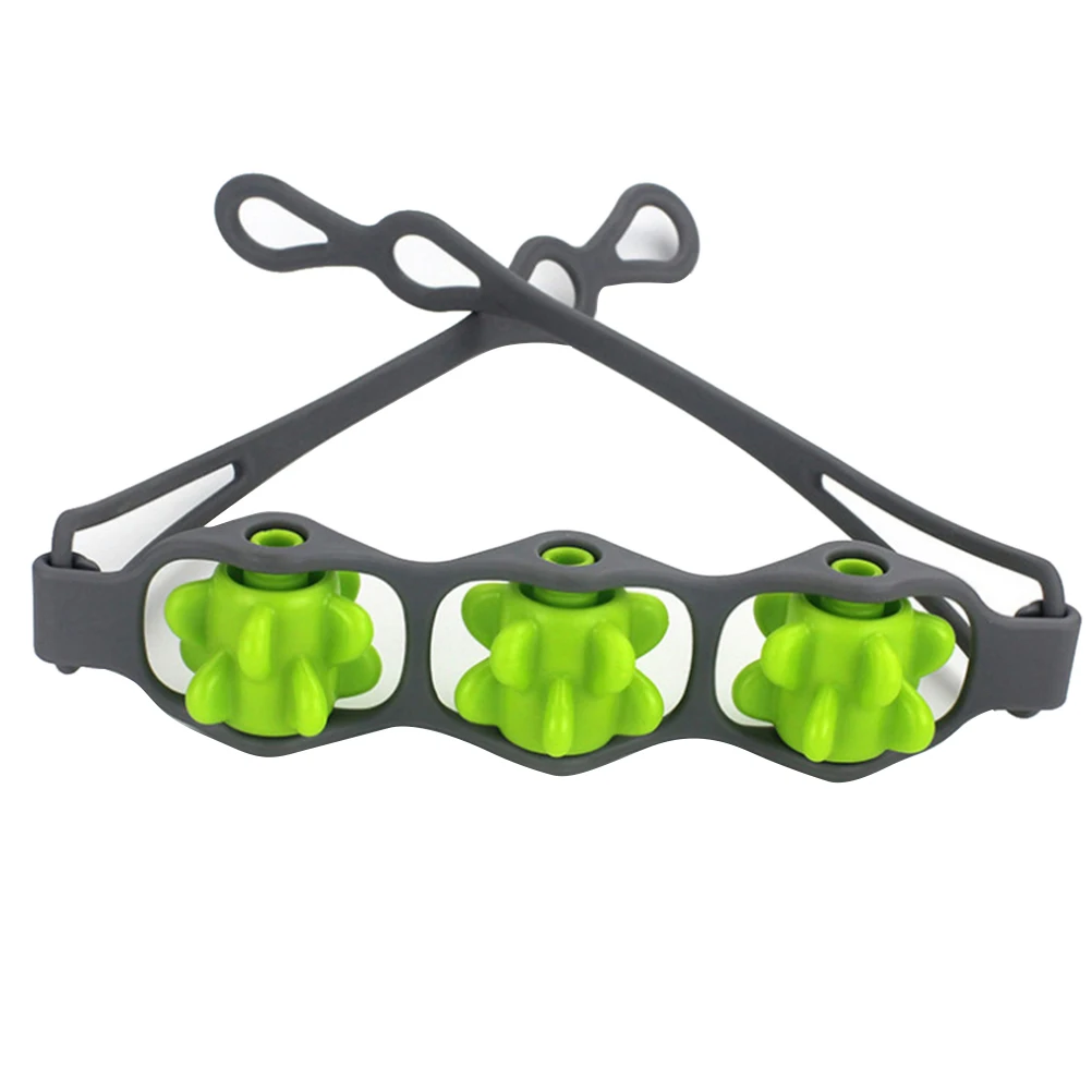 

Back Massager Handheld Back Pull Roller Massager Beads Massage Ball Wheel Pull Back Belt Whole body multi-effect Pull Back Belt
