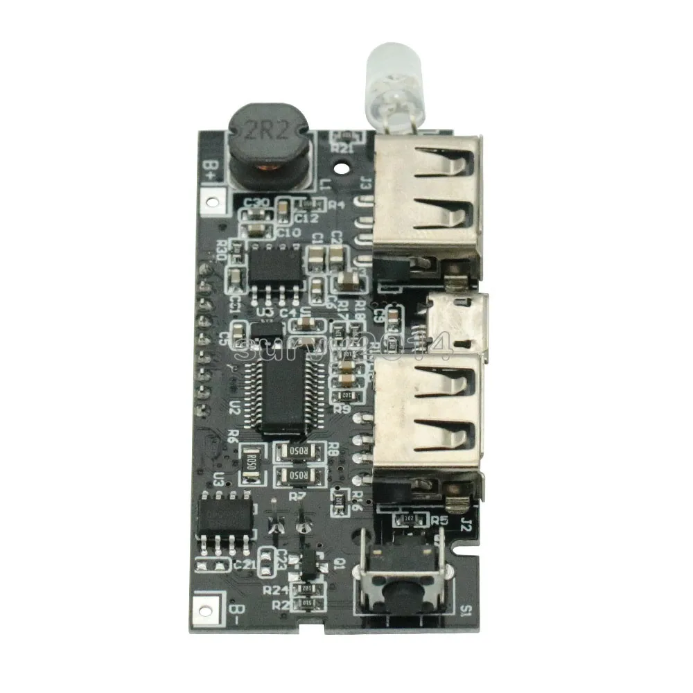 Двойной USB 5V 1A 2.1A Мобильный Внешний аккумулятор 18650 зарядное устройство PCB модуль