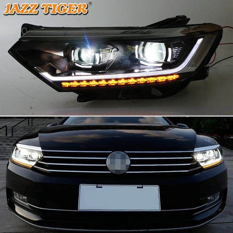 Джаз Тигр стайлинга автомобилей светодиодный DRL динамический Поворотная
