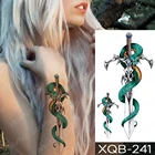 татуировка дракон татуировки тату временные женские прикольные штучки водостоикие рукав тату мужчин тени наклейки для мальчиков наклейки большие крутые,блестящие,Переводные со змеей,Чом,реалистичные боди-арт тату 2021