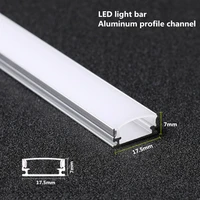 2 30pcs lot 0 5m pcs led aluminum profile for 5050 3528 5630 milky white led stripchannel transparent cover