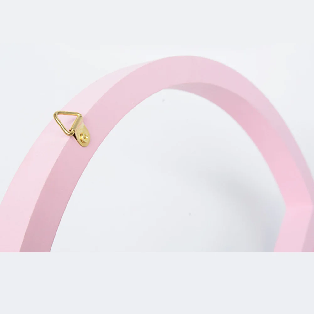 Офисная круглая полка аксессуары для дома и кухни деревянный плавающий Розовый