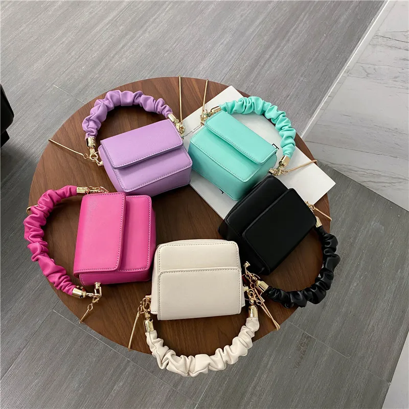 

MINI PU Leather Shoulder Bags For Women 2021 Chain Design Luxury Hand Bag Female Travel bags And Purses Sac A Main Femme