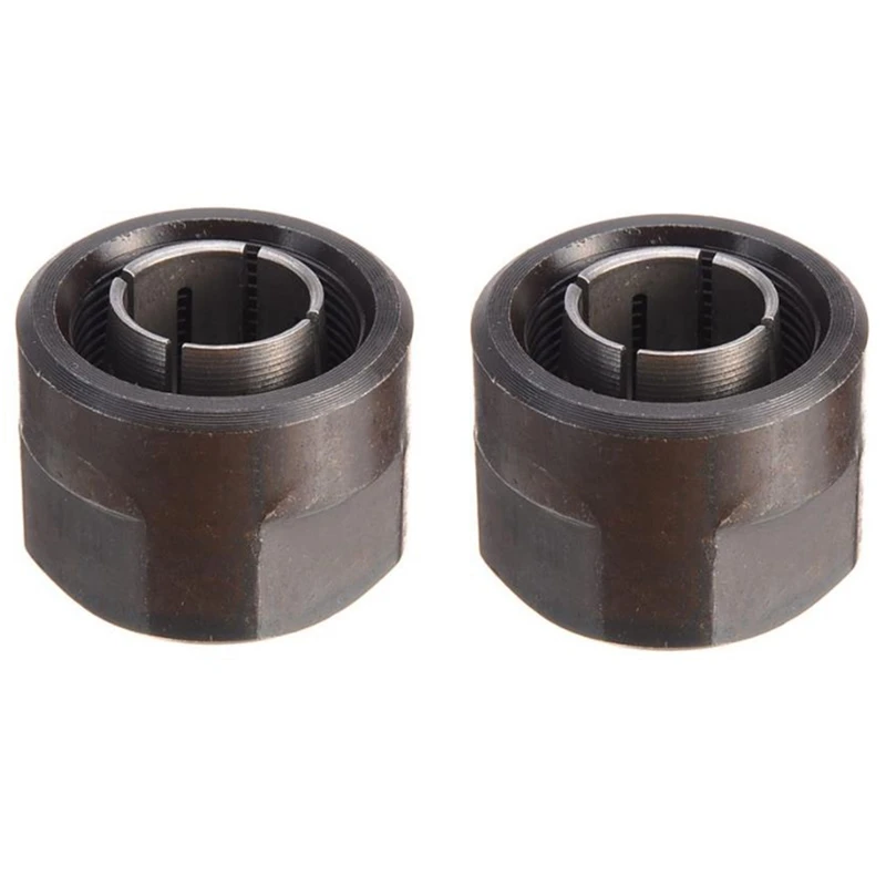 

2Pcs Collet 1/2Inch 12.7mm 12mm Durable Router Collets for HITACHI 23421 M12VE M12VC M12V2 M12SE M12SA