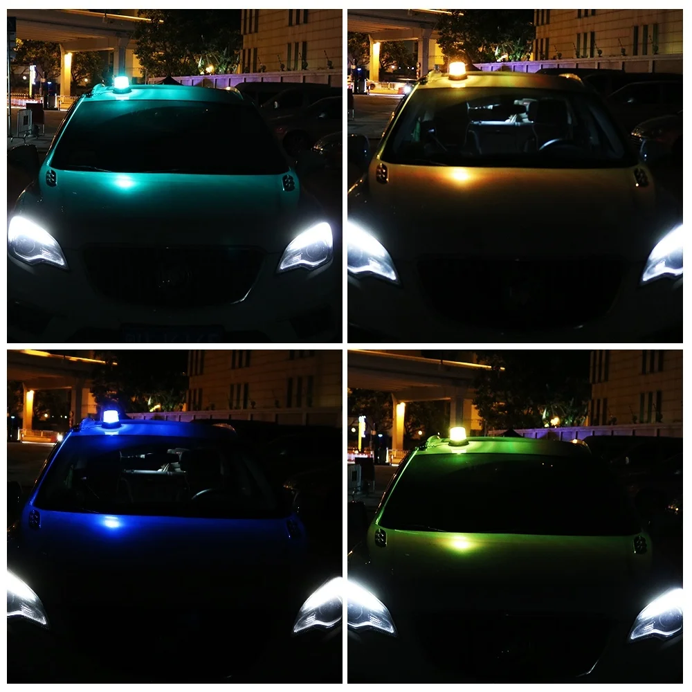 8 цветов RGB Беспроводной дистанционного Управление автомобиль аварийный