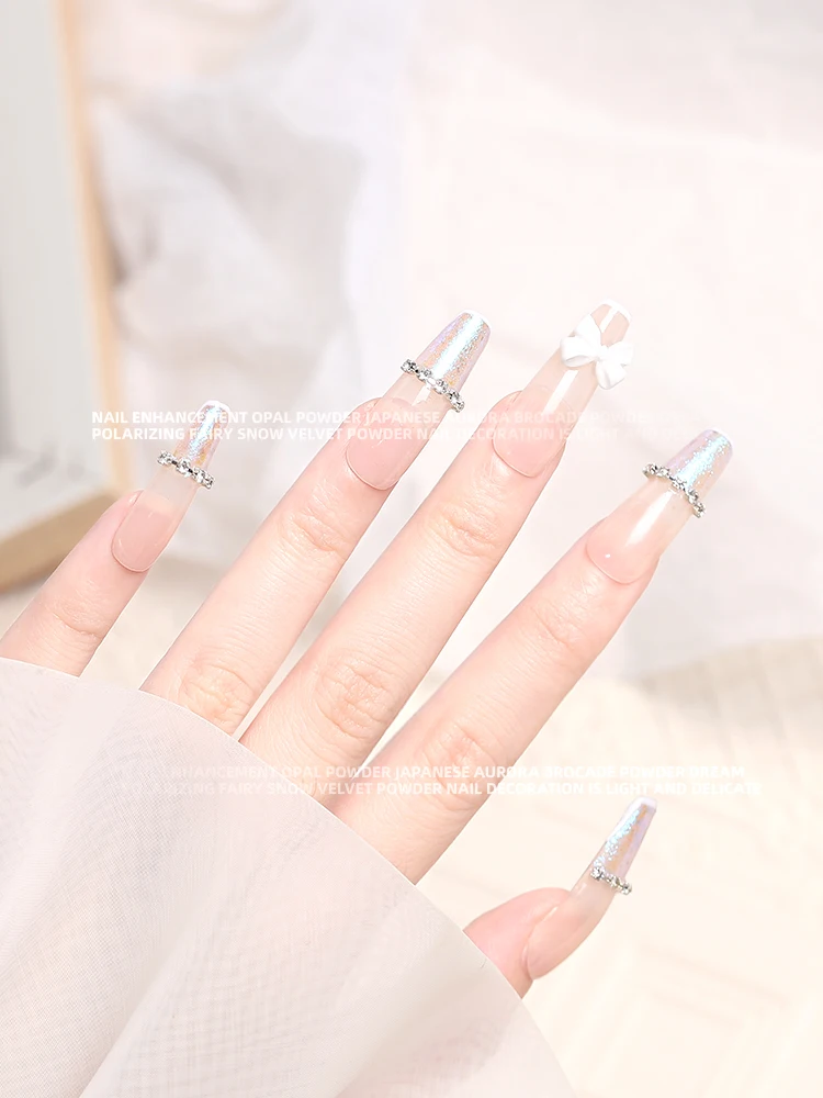 8 цветов блестки Aurora голографическое искусство ногтей нерегулярные лазерные