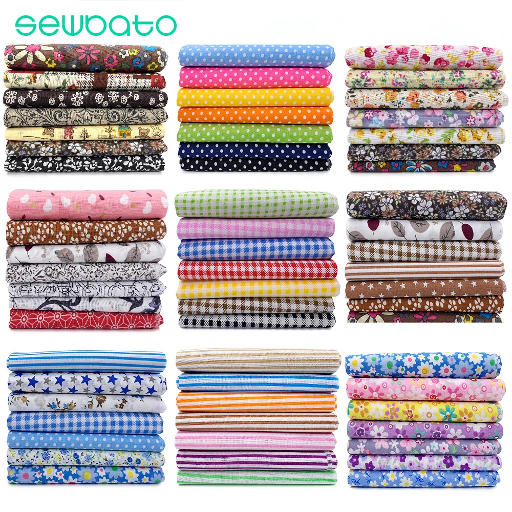 7 шт. набор для шитья одежды из хлопка и ткани с мультипликационным рисунком 50x50