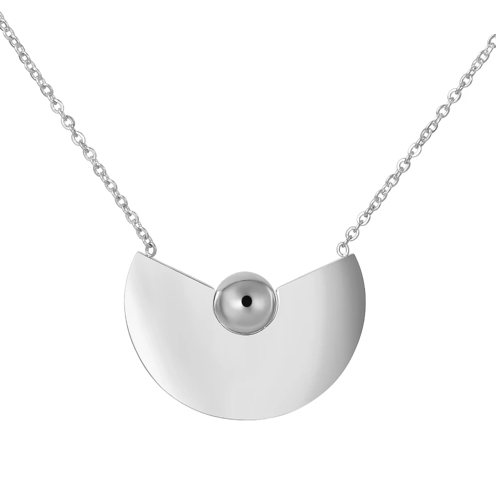 Очаровательное женское ожерелье из нержавеющей стали в простом стиле для