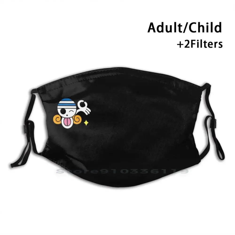 

Многоразовая маска Nami Jolly Roger с принтом логотипа Pm2.5 фильтр маска для лица детская улыбка пиратское аниме Классическая аниме шрам обезьяна
