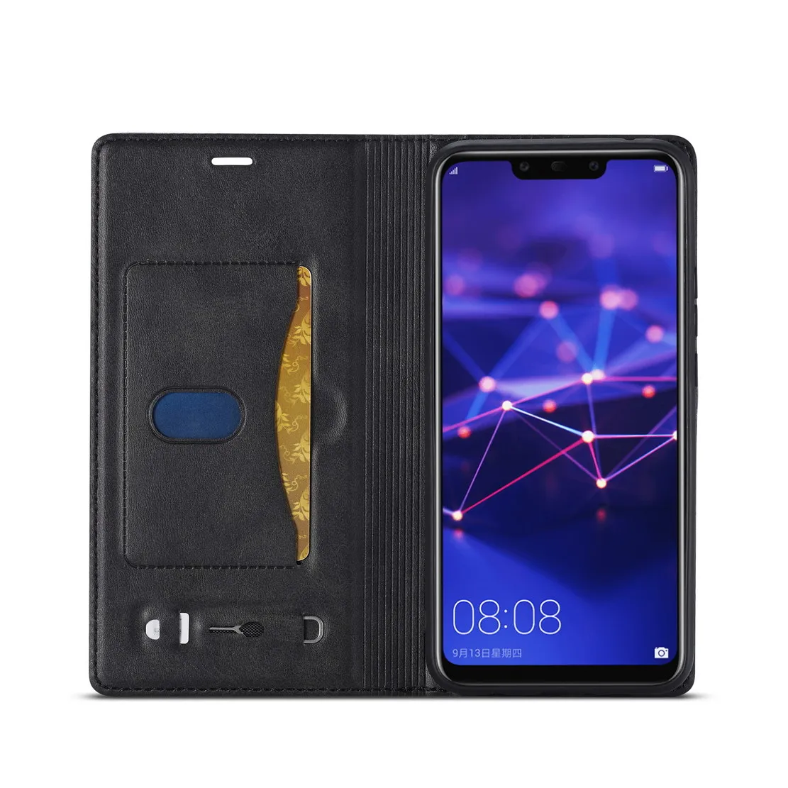 Чехол из кориума для Huawei P20 Lite P30 Mate 20 чехол с логотипом BOOK Mate20 Pro Роскошный кошелек