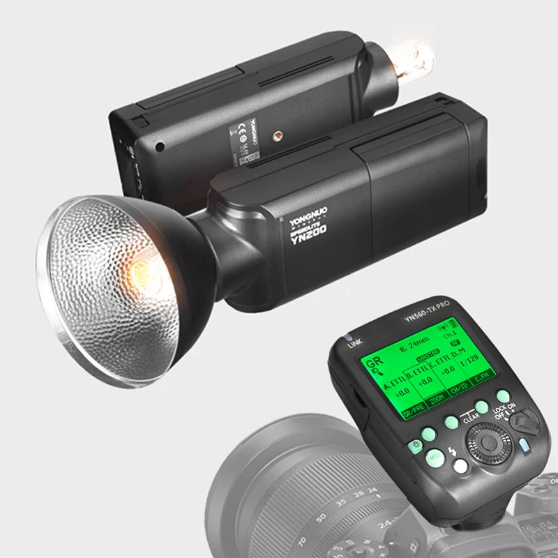 YONGNUO YN200 TTL HSS 2 4G 200W литиевая батарея вспышка с USB Type C совместимая фотографиями YN862