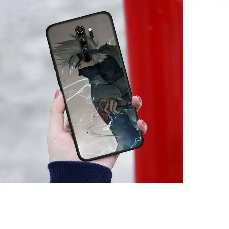 

ZFGHSHYQ Black Soft Silicone Ninja Kakashi Phone Case For Redmi 7 8 9 A K20 30 Pro Note 8 9 Pro 9s