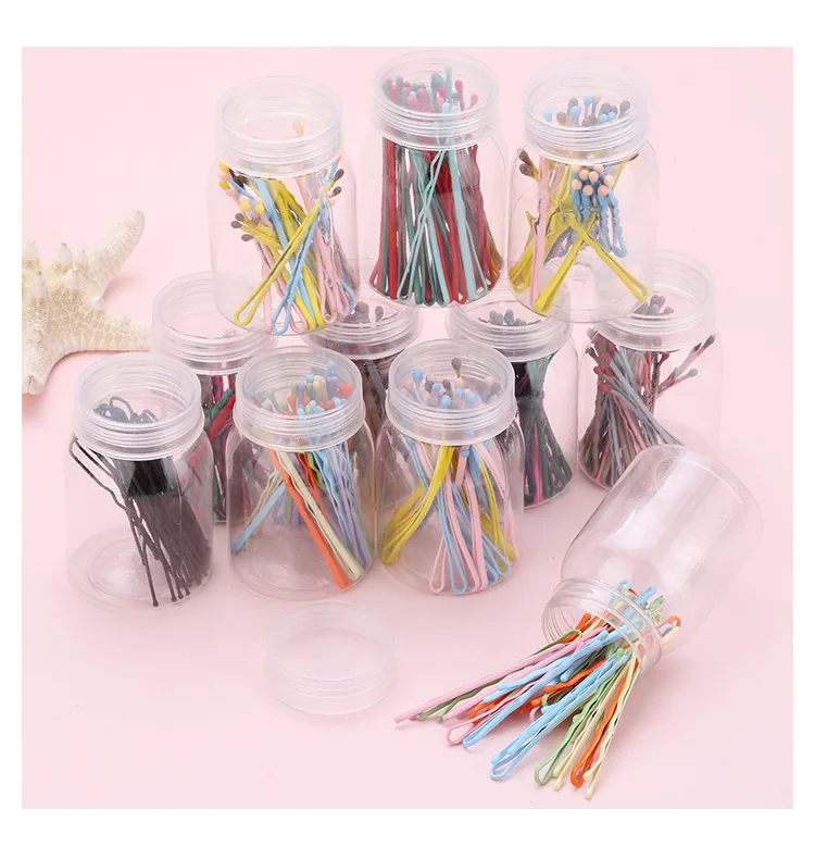 Заколки для волос однотонные летние волнистые макароны конфеты цветов 30