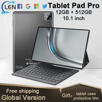 global version pad pro tablet 10 1 inch 12gb ram 512gb rom tablet android 10 4g network 10 core pad tablet pc phone tablete sale