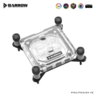 Водяной блок для процессора Barrow, для Intel LGA1150, 1151, 1155, 1700, 1200, разъем RGB светильник ка, совместим с 5 В GND, на медной материнской плате