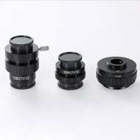 0 5x c mount lens adapter 12 13 ctv adapter for szm trinocular stereo microscope camera accessories synchronous focus
