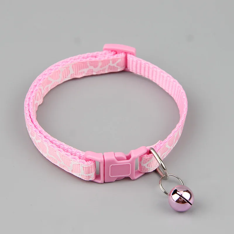 The New Cracked Multicolor Optional Pet Bell Collar Small Dog Cat Bib Cover Cat Bell Collar Cat and Dog Collar