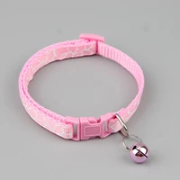 the new cracked multicolor optional pet bell collar small dog cat bib cover cat bell collar cat and dog collar