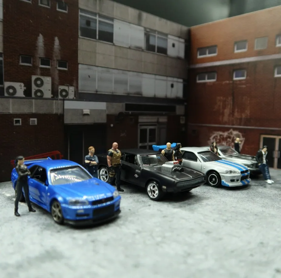 Классическая модель масштаба 1:64 Форсаж 9 человек литой автомобиль из сплава